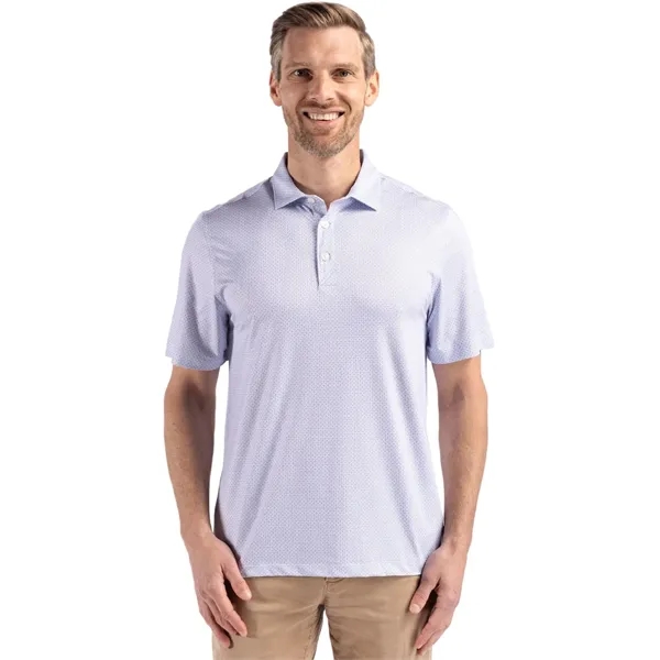 Cutter & Buck Pike Eco Diamond Dot Print Recycled Mens Polo - Cutter & Buck Pike Eco Diamond Dot Print Recycled Mens Polo - Image 10 of 13