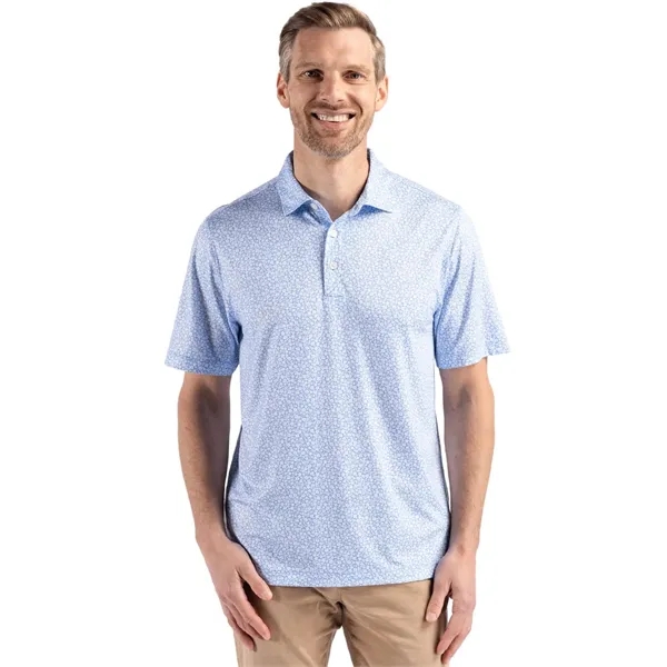 Cutter & Buck Pike Eco Flora Print Recycled Mens Polo - Cutter & Buck Pike Eco Flora Print Recycled Mens Polo - Image 1 of 17