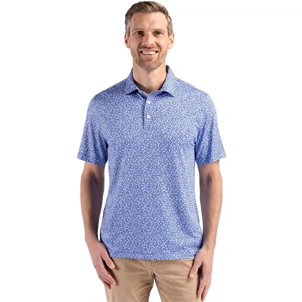 Cutter & Buck Pike Eco Flora Print Recycled Mens Polo - Cutter & Buck Pike Eco Flora Print Recycled Mens Polo - Image 11 of 17