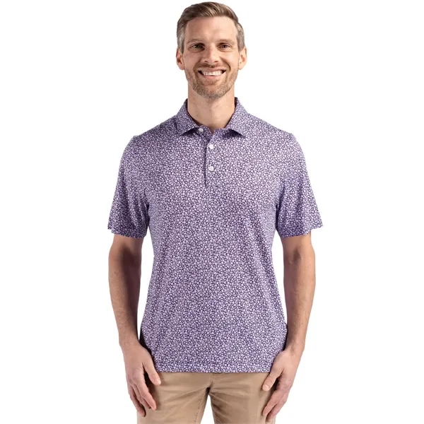 Cutter & Buck Pike Eco Flora Print Recycled Mens Polo - Cutter & Buck Pike Eco Flora Print Recycled Mens Polo - Image 13 of 17