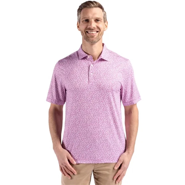 Cutter & Buck Pike Eco Flora Print Recycled Mens Polo - Cutter & Buck Pike Eco Flora Print Recycled Mens Polo - Image 15 of 17