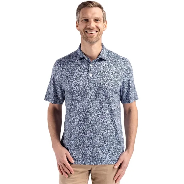 Cutter & Buck Pike Eco Flora Print Recycled Mens Polo - Cutter & Buck Pike Eco Flora Print Recycled Mens Polo - Image 16 of 17