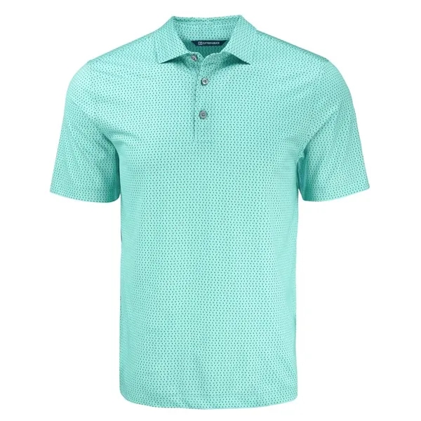Cutter & Buck Pike Eco Shadow Check Print Recycled Mens Polo - Cutter & Buck Pike Eco Shadow Check Print Recycled Mens Polo - Image 2 of 9