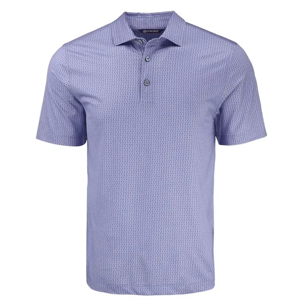 Cutter & Buck Pike Eco Shadow Check Print Recycled Mens Polo - Cutter & Buck Pike Eco Shadow Check Print Recycled Mens Polo - Image 3 of 9