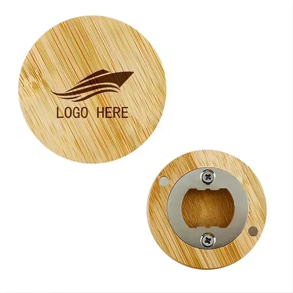 Sustainable Ecomagnet Bamboo Bottle Opener For Customized - Sustainable Ecomagnet Bamboo Bottle Opener For Customized - Image 0 of 2