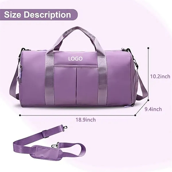 Women and Men Sports Gym Bag with Wet Pocket & Shoes Compart - Women and Men Sports Gym Bag with Wet Pocket & Shoes Compart - Image 1 of 5