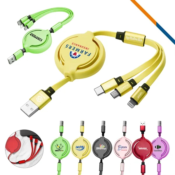 Octopus 3in1 Retractable Cable - Octopus 3in1 Retractable Cable - Image 0 of 7