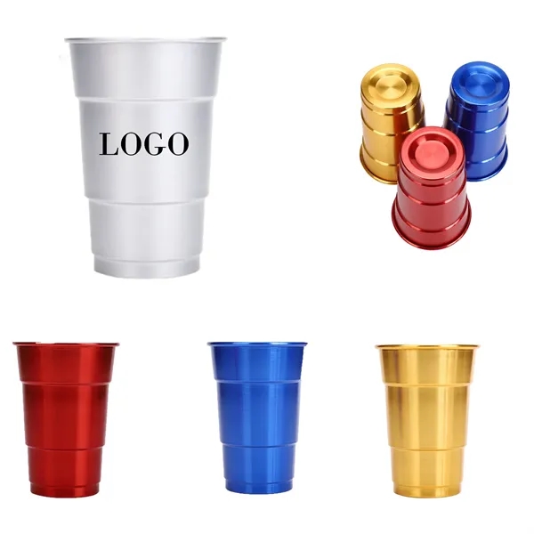 16oz Party Promo Aluminum Cups - 16oz Party Promo Aluminum Cups - Image 0 of 4