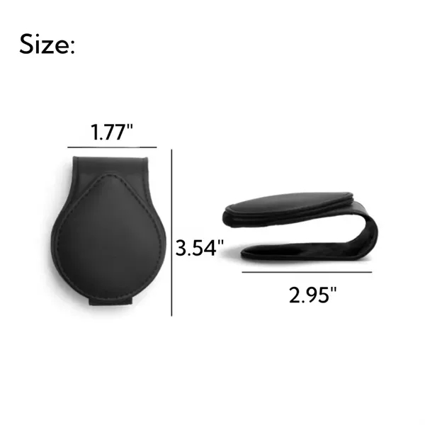 PU Leather Sunglasses Holders for Car Visor - PU Leather Sunglasses Holders for Car Visor - Image 2 of 15