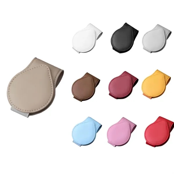 PU Leather Sunglasses Holders for Car Visor - PU Leather Sunglasses Holders for Car Visor - Image 3 of 15