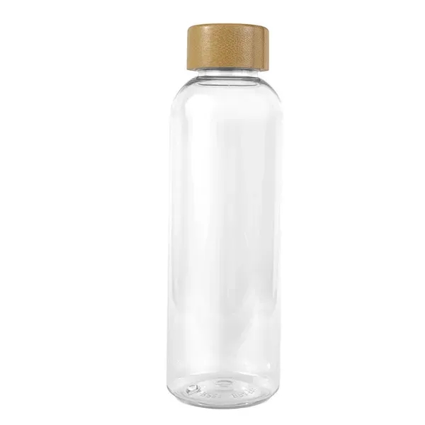 CLEARLY 22 oz. Recycled RPET Bottle With Bamboo Cap - CLEARLY 22 oz. Recycled RPET Bottle With Bamboo Cap - Image 8 of 10