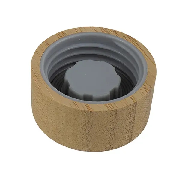 CLEARLY 22 oz. Recycled RPET Bottle With Bamboo Cap - CLEARLY 22 oz. Recycled RPET Bottle With Bamboo Cap - Image 10 of 10