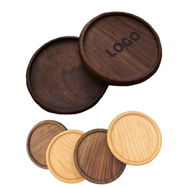 Eco-Friendly Wooden Round Coasters - Eco-Friendly Wooden Round Coasters - Image 0 of 1