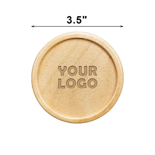 Eco-Friendly Wooden Round Coasters - Eco-Friendly Wooden Round Coasters - Image 1 of 1