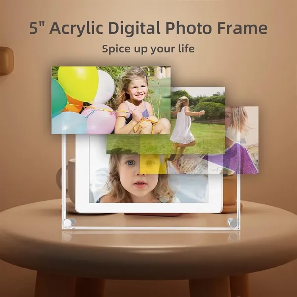 Transparent 5 Inch Acrylic Digital Photo Frame - Transparent 5 Inch Acrylic Digital Photo Frame - Image 3 of 4