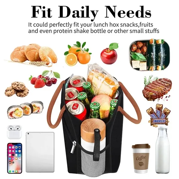 Reusable Insulated Cooler Lunch Bag For Work Office Travel - Reusable Insulated Cooler Lunch Bag For Work Office Travel - Image 12 of 12