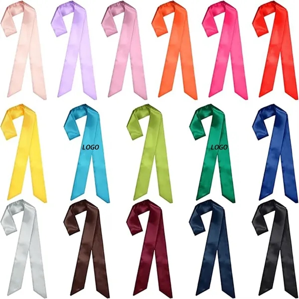 Women's Long Small Neck Scarf - Women's Long Small Neck Scarf - Image 1 of 3