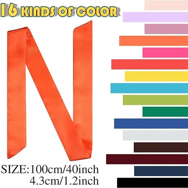 Women's Long Small Neck Scarf - Women's Long Small Neck Scarf - Image 3 of 3