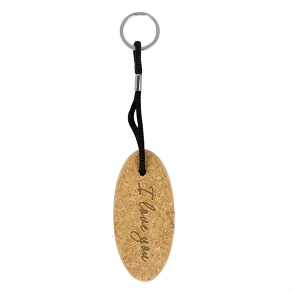Eco-friendly Floating Cork Keychain - Eco-friendly Floating Cork Keychain - Image 3 of 7