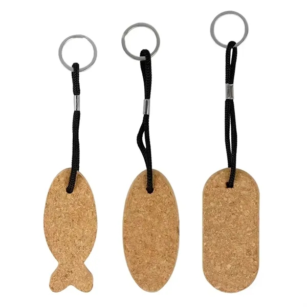 Eco-friendly Floating Cork Keychain - Eco-friendly Floating Cork Keychain - Image 7 of 7