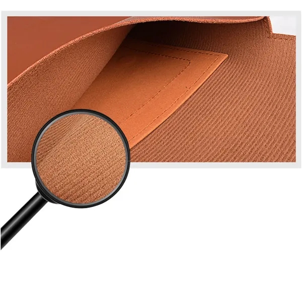 15.4 inch PU Leather Laptop Sleeve with Stand - 15.4 inch PU Leather Laptop Sleeve with Stand - Image 5 of 8