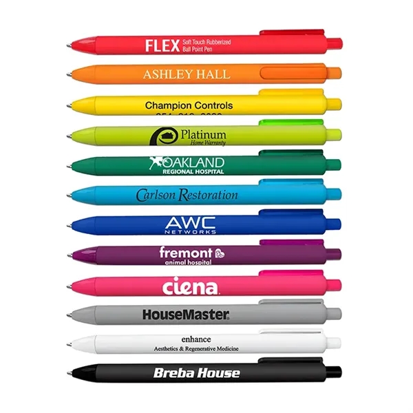 Flex Rubberized Ball Point Pen - Flex Rubberized Ball Point Pen - Image 0 of 12