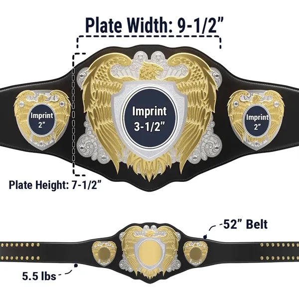 Express Vibraprint® Legion Award Belt w/ Black Leather - Express Vibraprint® Legion Award Belt w/ Black Leather - Image 29 of 29