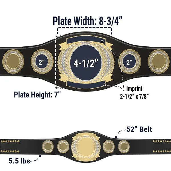 Express Vibraprint® Perpetual Champion Award Belt- Round - Express Vibraprint® Perpetual Champion Award Belt- Round - Image 16 of 16