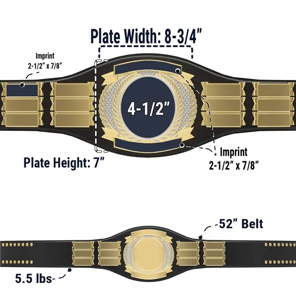 Express Vibraprint® Perpetual Champion Award Belt - Express Vibraprint® Perpetual Champion Award Belt - Image 15 of 15