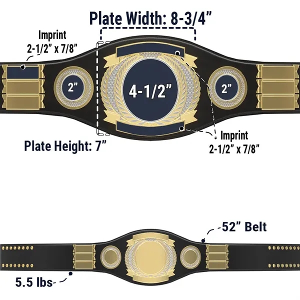 Express Vibraprint® Perpetual Champion Award Belt- Mixed - Express Vibraprint® Perpetual Champion Award Belt- Mixed - Image 16 of 16