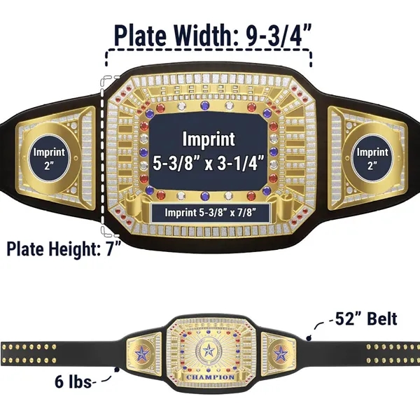 Express Vibraprint® Bright Gold Championship Belt - Express Vibraprint® Bright Gold Championship Belt - Image 27 of 27