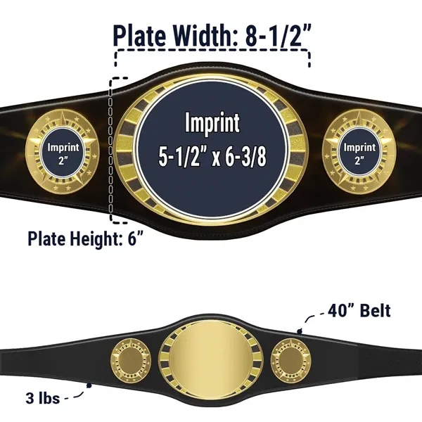 Express Vibraprint Black Juniors Championship Belt - Express Vibraprint Black Juniors Championship Belt - Image 16 of 16