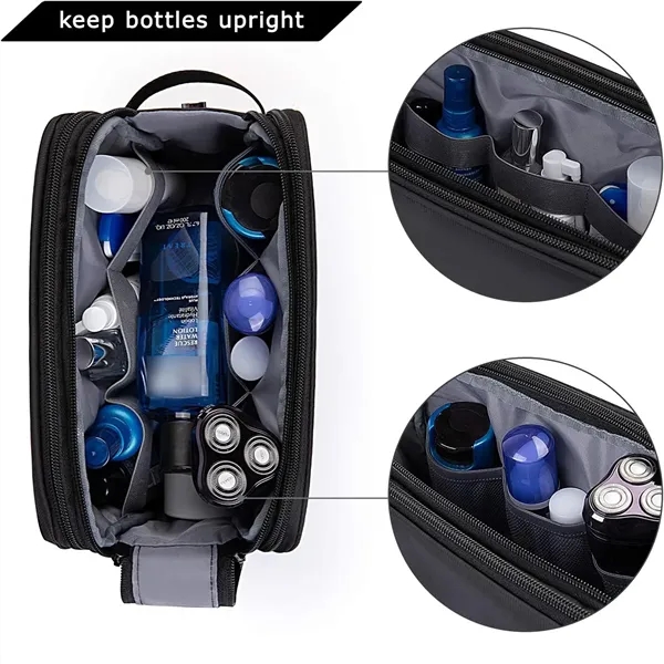 Travel Toiletry Bag For Men Water-resistant Pouch - Travel Toiletry Bag For Men Water-resistant Pouch - Image 3 of 5