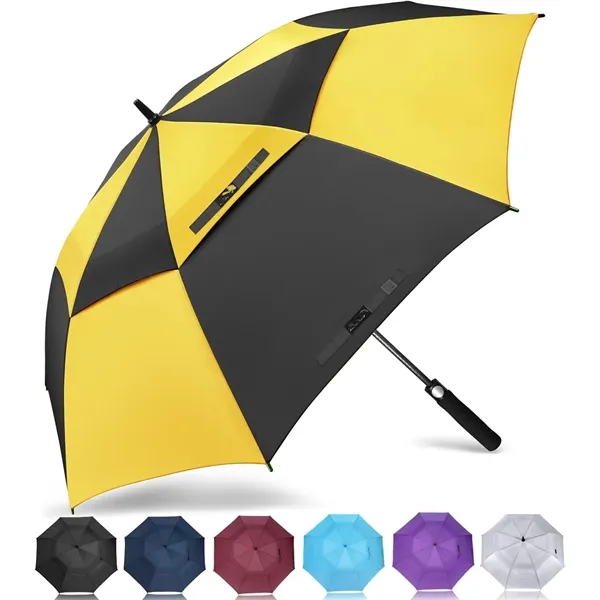 Wind Vented Auto Open Golf Umbrella - Wind Vented Auto Open Golf Umbrella - Image 0 of 5