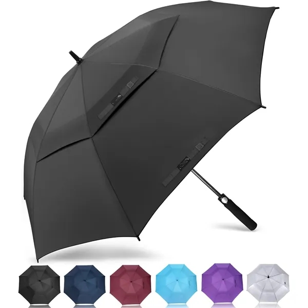 Wind Vented Auto Open Golf Umbrella - Wind Vented Auto Open Golf Umbrella - Image 1 of 5