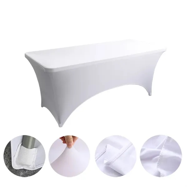 8' Stretch Lycra Table Cover - 8' Stretch Lycra Table Cover - Image 1 of 5