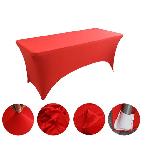 8' Stretch Lycra Table Cover - 8' Stretch Lycra Table Cover - Image 3 of 5