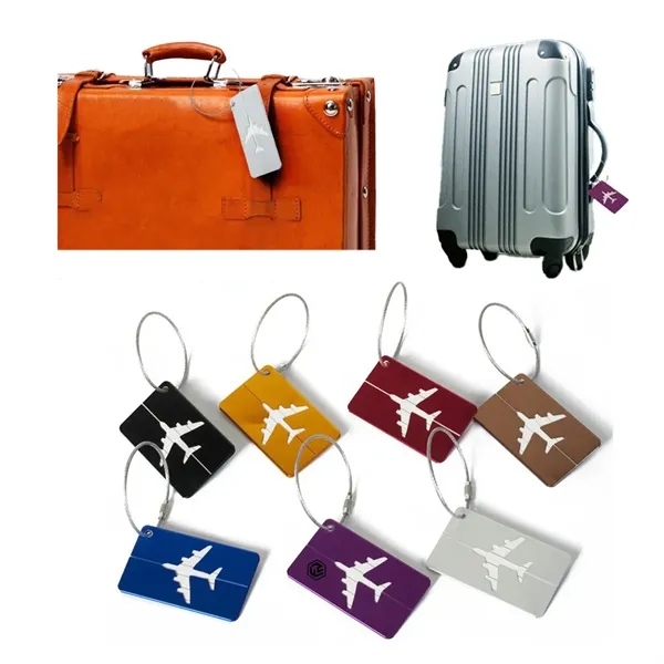 Aluminium Metal Travel Luggage Tags Baggage Identifier