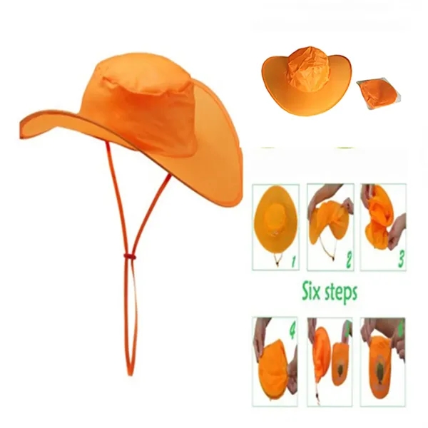 Foldable Cowboy Hat - Foldable Cowboy Hat - Image 1 of 4