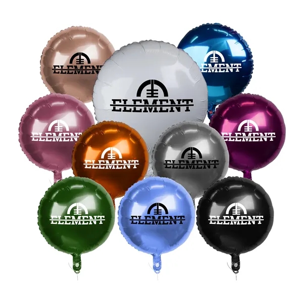18" Circle-Shaped Mylar Balloon (1 Color Imprint) - 18" Circle-Shaped Mylar Balloon (1 Color Imprint) - Image 0 of 0