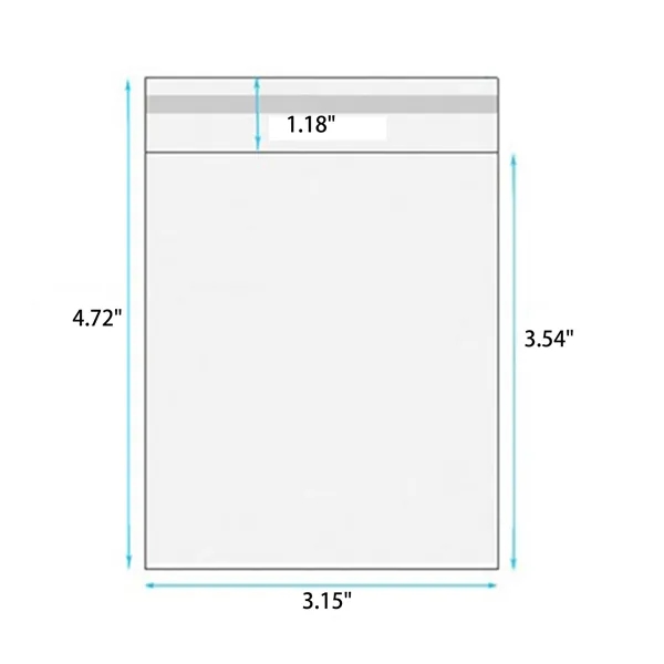 Self-Sealing Clear Plastic Cellophane Bags - Self-Sealing Clear Plastic Cellophane Bags - Image 4 of 5