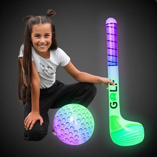 Light Up Golf Club and Ball Inflatable Set - Light Up Golf Club and Ball Inflatable Set - Image 0 of 6