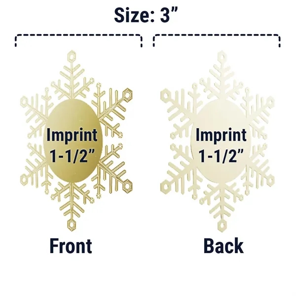 Express Vibraprint® Snowflake Holiday Ornament - Express Vibraprint® Snowflake Holiday Ornament - Image 4 of 7