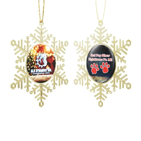 Express Vibraprint® Snowflake Holiday Ornament - Express Vibraprint® Snowflake Holiday Ornament - Image 5 of 7