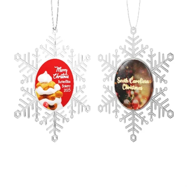 Express Vibraprint® Snowflake Holiday Ornament - Express Vibraprint® Snowflake Holiday Ornament - Image 7 of 7