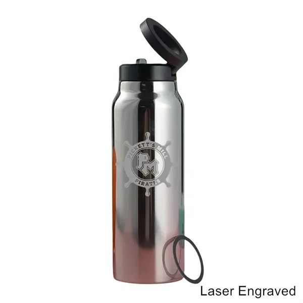 24/32 oz Insulated Water Bottle With Phone Tripod Mount - 24/32 oz Insulated Water Bottle With Phone Tripod Mount - Image 7 of 10