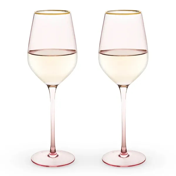 Rose Crystal White Wine Glass Set - Rose Crystal White Wine Glass Set - Image 1 of 2