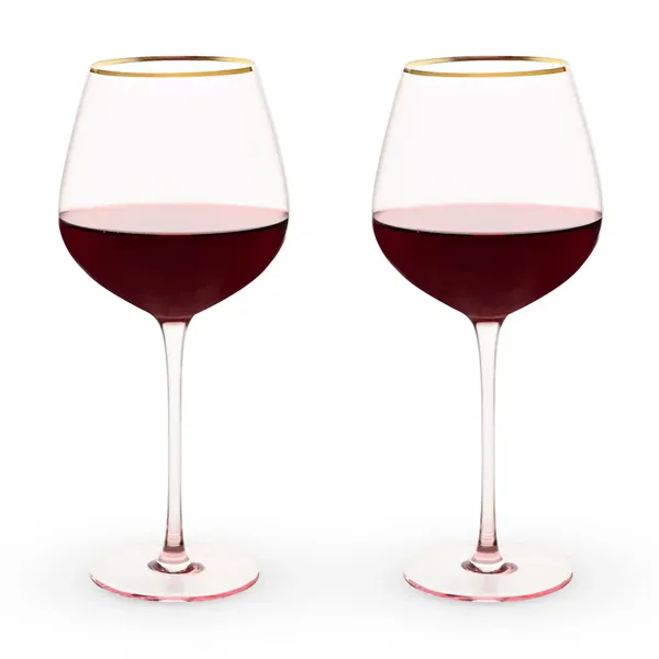 Rose Crystal Red Wine Glass Set - Rose Crystal Red Wine Glass Set - Image 1 of 2