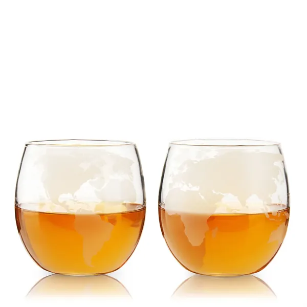 Globe Whiskey Tumblers - Globe Whiskey Tumblers - Image 0 of 2