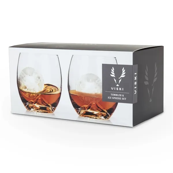 Glacier Rocks® 4-Piece Ice Ball Mold And Tumbler Set - Glacier Rocks® 4-Piece Ice Ball Mold And Tumbler Set - Image 2 of 2